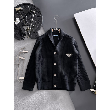 프라다 울코튼 혼방 가디건