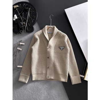 프라다 울코튼 혼방 가디건