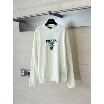 프라다 자카드 로고 니트