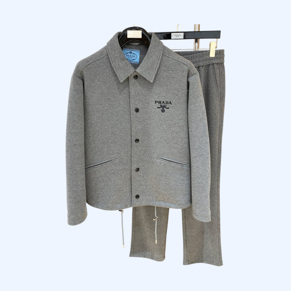프라다 헤비웨이트 울 캐시미어 수트 세트