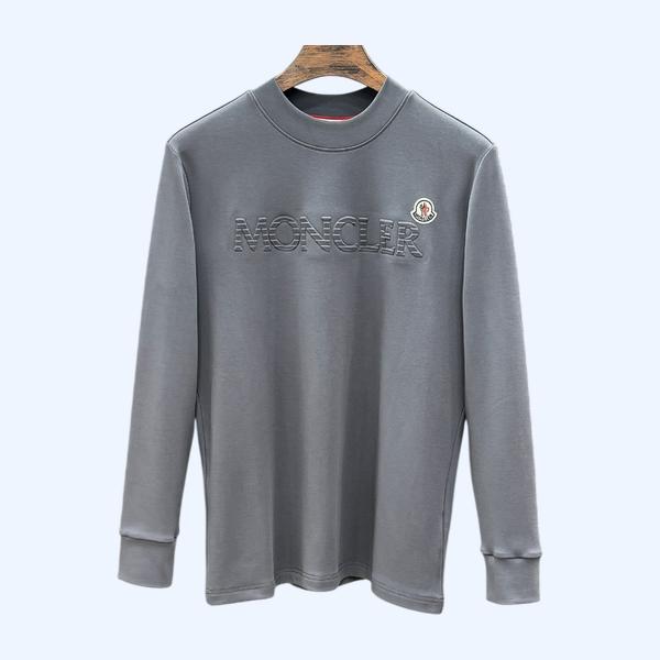 몽클레어 로고 코튼 스웨트 셔츠