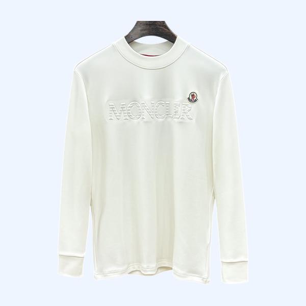 몽클레어 로고 코튼 스웨트 셔츠