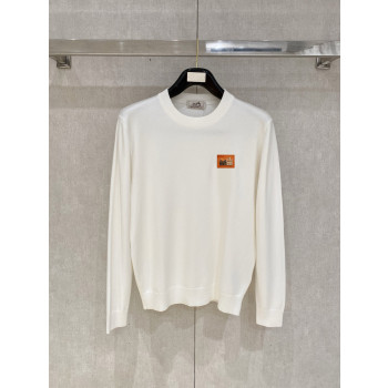 에르메스 라운드넥 니트