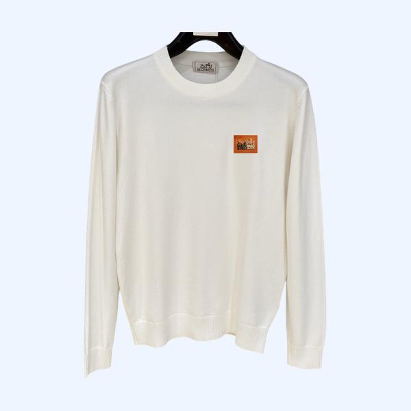 에르메스 라운드넥 니트