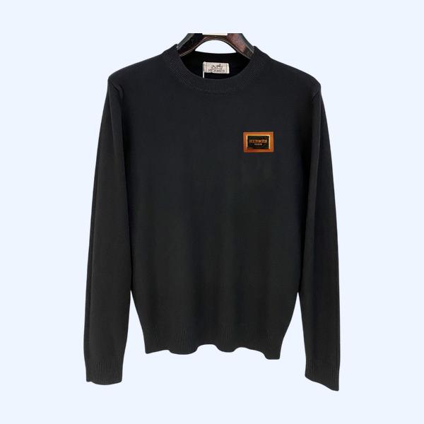 에르메스 라운드넥 니트