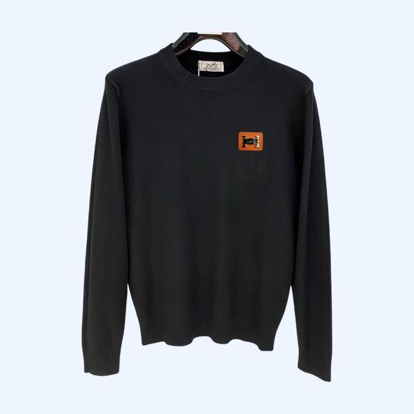 에르메스 라운드넥 니트 수웨터