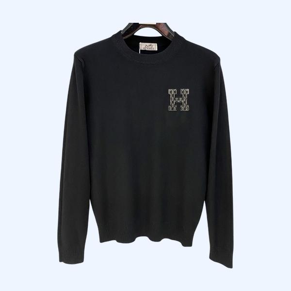 에르메스 라운드넥 니트 수웨터