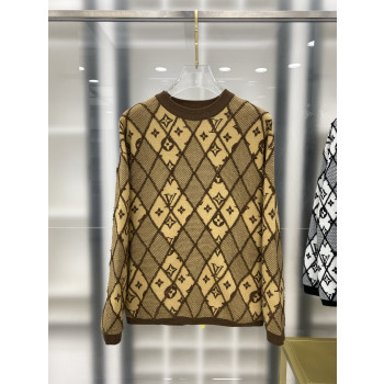LV 다이아몬드 로고 울 스웨터