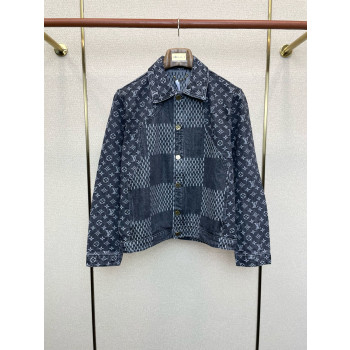 LV 체크 데님 재킷