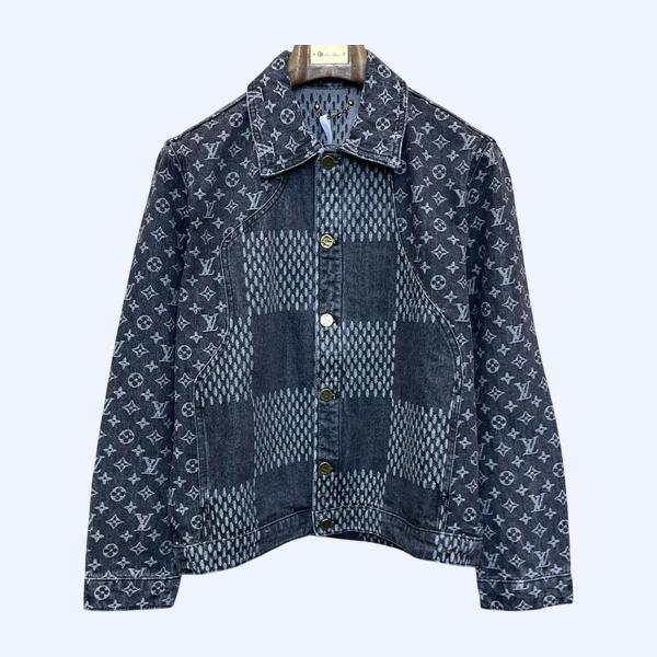 LV 체크 데님 재킷