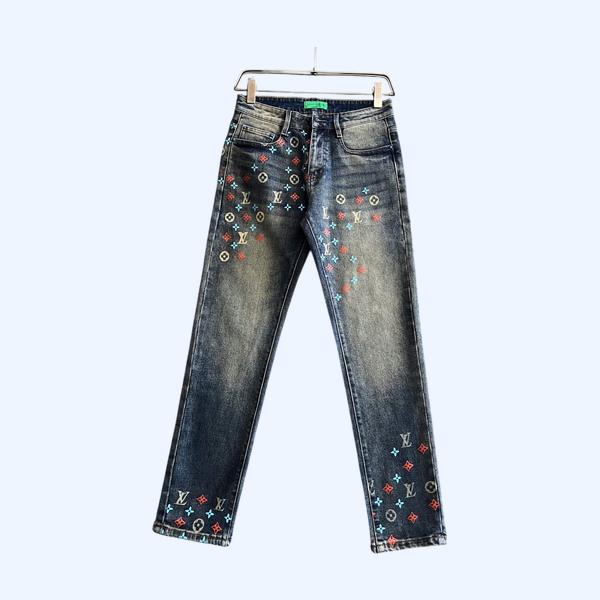 LV 워싱 데님 팬츠