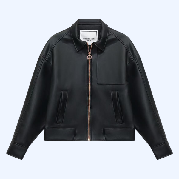 우영미 가죽 재킷