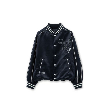 우영미 로고 베이스볼 재킷