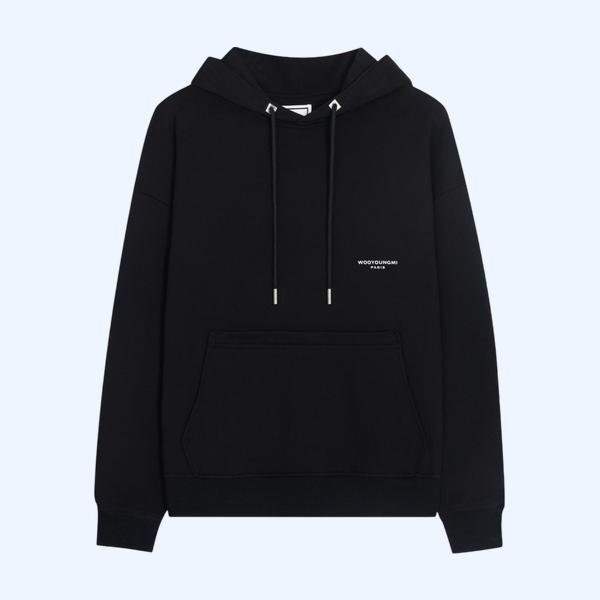 우영미 무늬 후드티