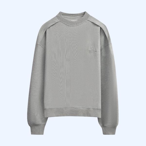 우영미 스퀘어 라인 스웨트 셔츠