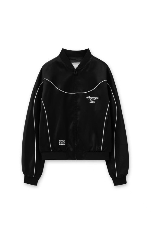 우영미 파리 로고 롤사이드 재킷