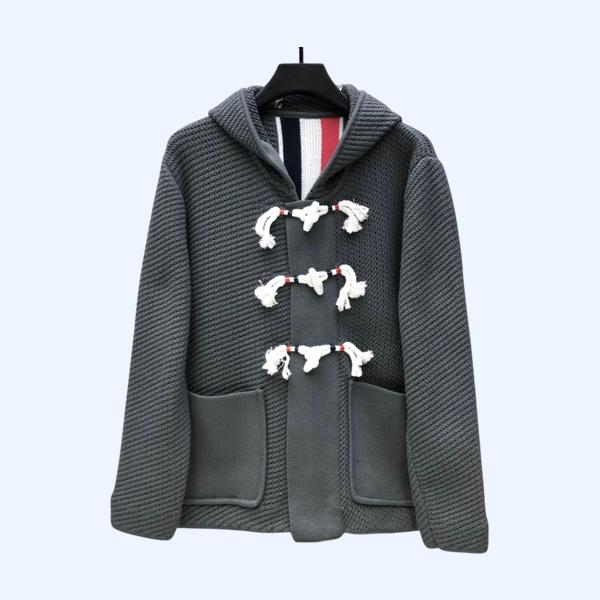 TB 니트 혼버클 울재킷