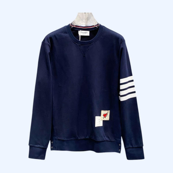 TV 라운드넥 스웨트 셔츠