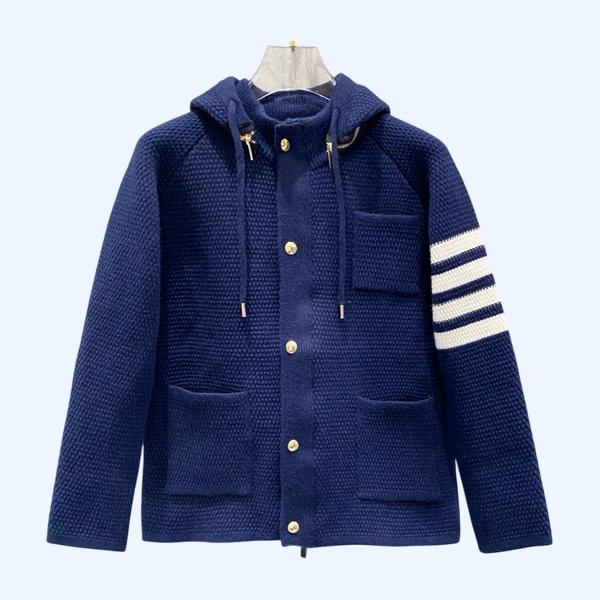 TV 패턴 지퍼 재킷