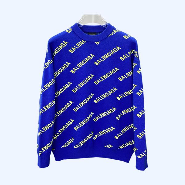 발랜시아가 풀 로고 니트