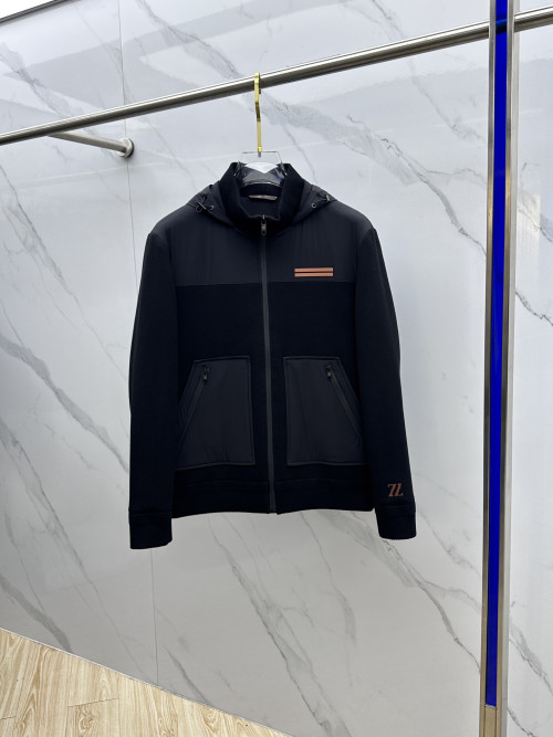 제냐 후드 다운재킷