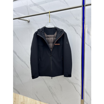 제냐 후드 다운재킷