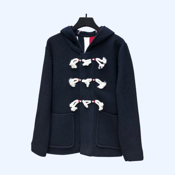 TB 니트 혼버클 울재킷