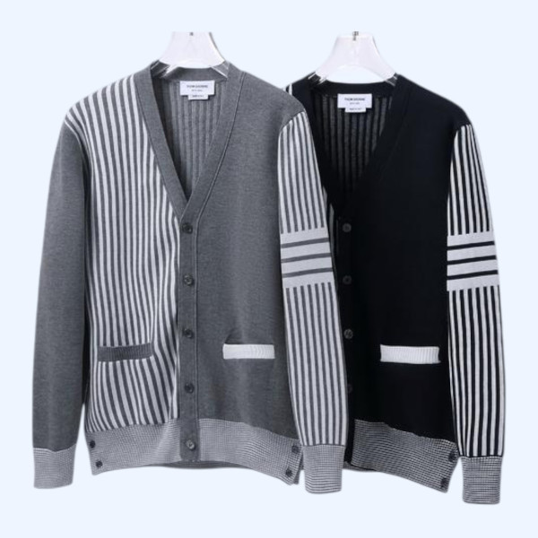 TB패치워크 스웨터 가디건