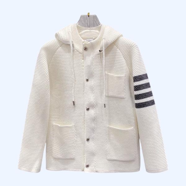 TV 패턴 지퍼 재킷