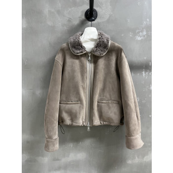 미우미우 퍼 올인원 재킷