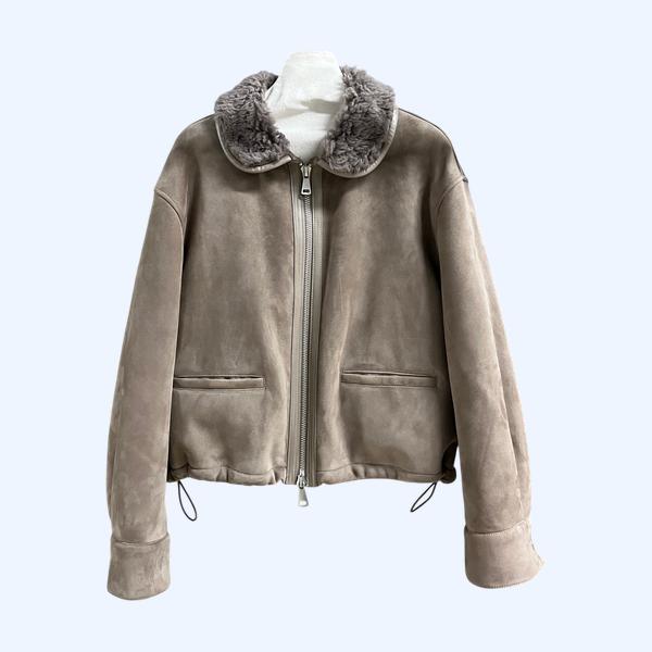 미우미우 퍼 올인원 재킷