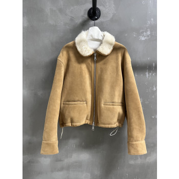 미우미우 퍼 올인원 재킷