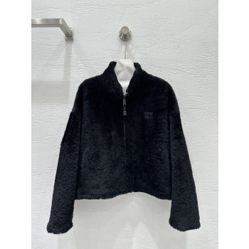 미우미우 메리노 퍼 올인원 재킷