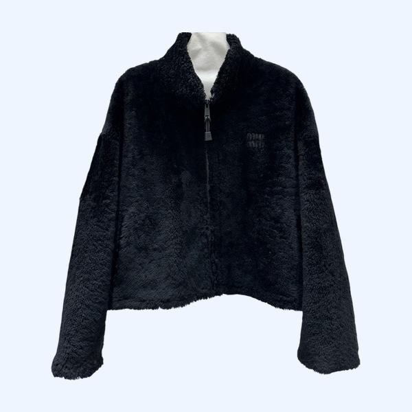 미우미우 메리노 퍼 올인원 재킷