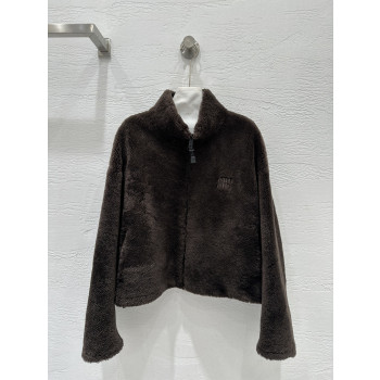 미우미우 메리노 퍼 올인원 재킷