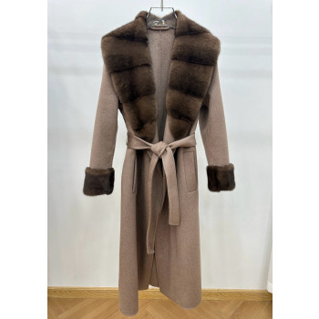 LP  밍크 롱 코트