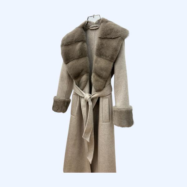 LP  밍크 롱 코트