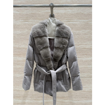 LP 벨트 밍크 재킷