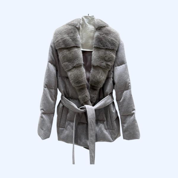 LP 벨트 밍크 재킷