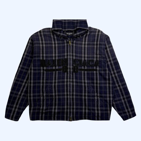 발랜시아가 후드 지퍼 재킷