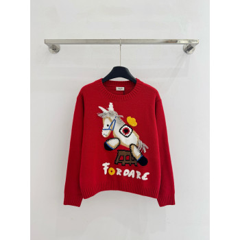 셀린느 자수 로고 니트