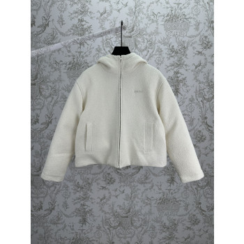 디올 로고 울 매듭 벨벳 재킷