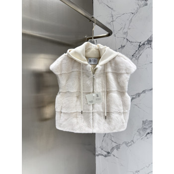 BC 후드 밍크 베스트