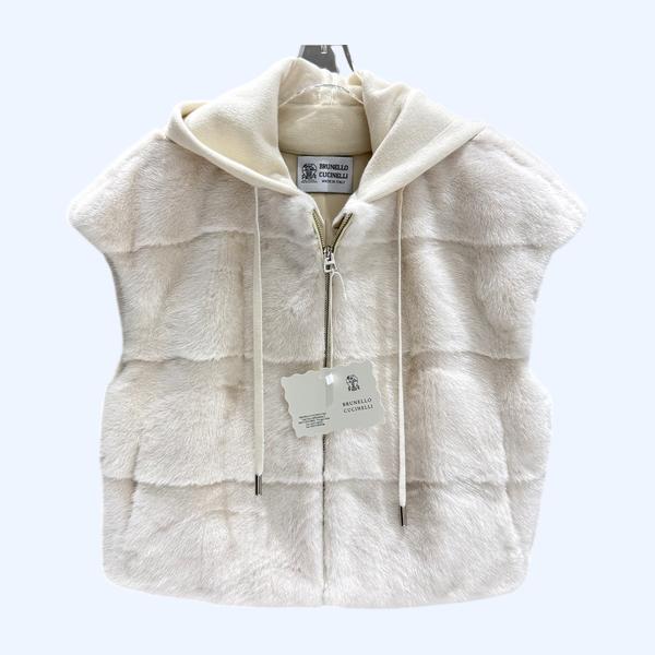 BC 후드 밍크 베스트