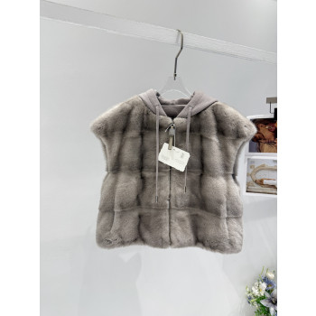 BC 후드 밍크 베스트