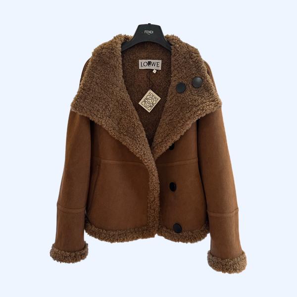 로에베 모터사이클 스웨이드 재킷