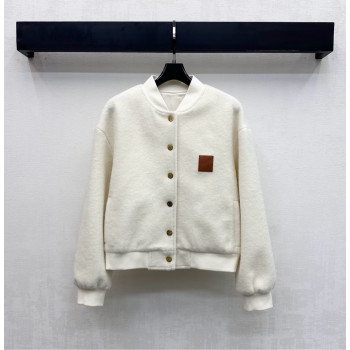 로에베 벨벳 가죽라벨 재킷