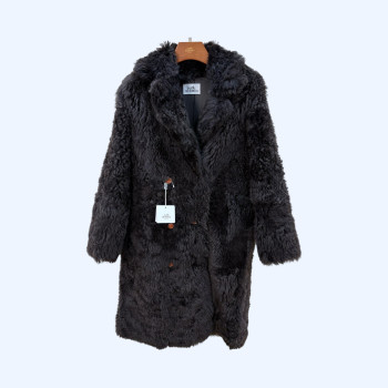 에르메스 롱 퍼 코트