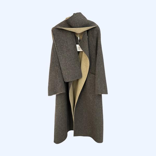 에르메스 캐시미어 스카프 코트