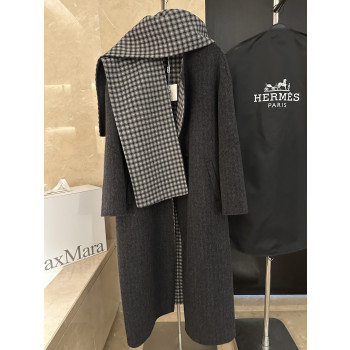 에르메스 캐시미어 스카프 코트